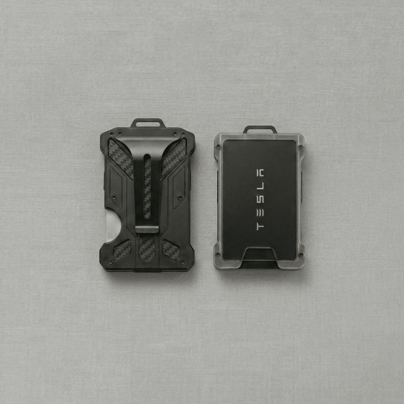 Wischos Gift - RFID Aluminum Wallet & Badge Holder - EDC Accessories Corporate Gift