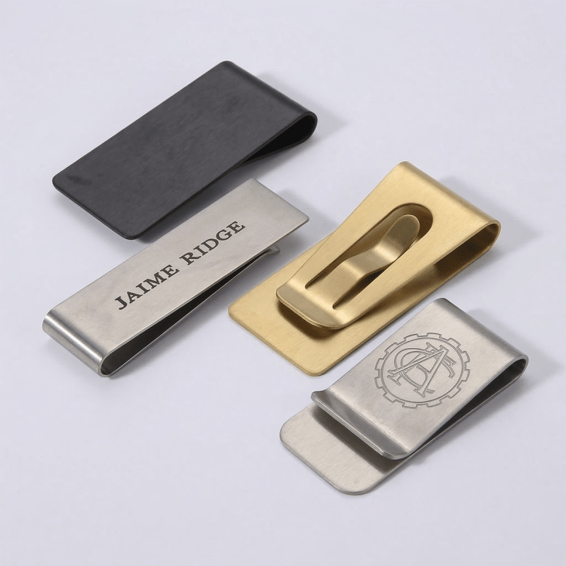 Wischos Gift - Industrial Stainless Steel Money Clip - EDC Accessories Corporate Gift