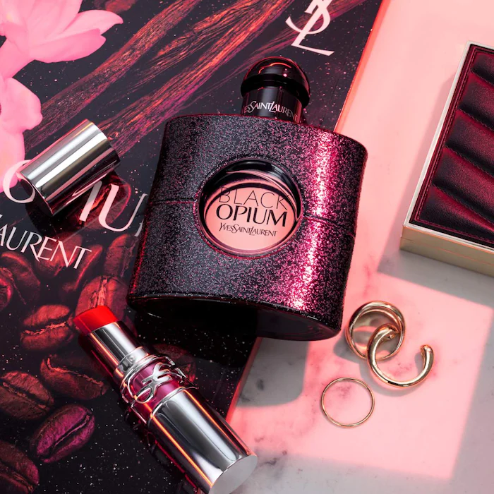 Yves Saint Laurent Black Opium Eau de Parfum with Coffee & White Flowers
