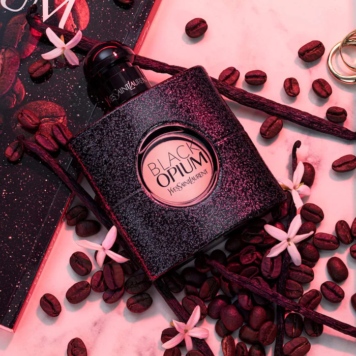 Yves Saint Laurent Black Opium Eau de Parfum with Coffee & White Flowers