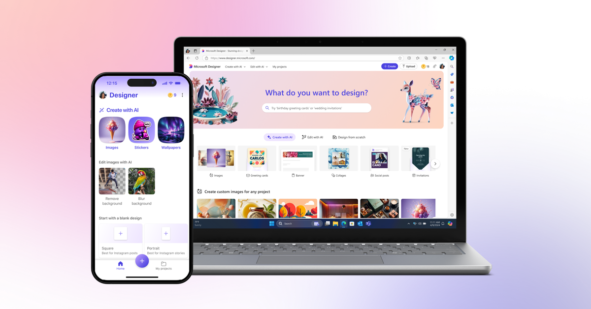 Cover Image for Llega la app de diseño de Microsoft a iOS y Android con edición y creación basadas en inteligencia artificial.