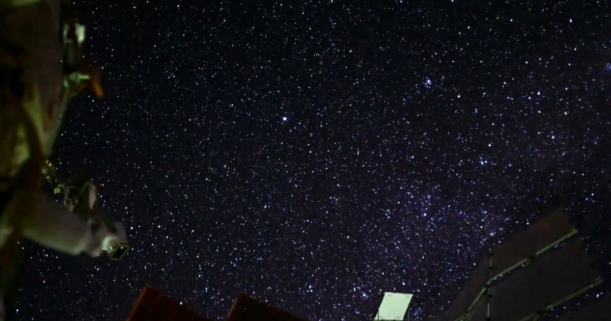 Cover Image for Astronauta muestra un impresionante video estrellado desde la ISS.