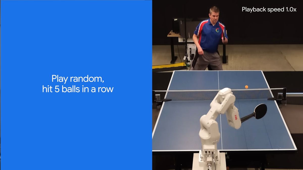 Cover Image for La inteligencia artificial de DeepMind de Google ya puede jugar al tenis de mesa a un nivel competitivo.