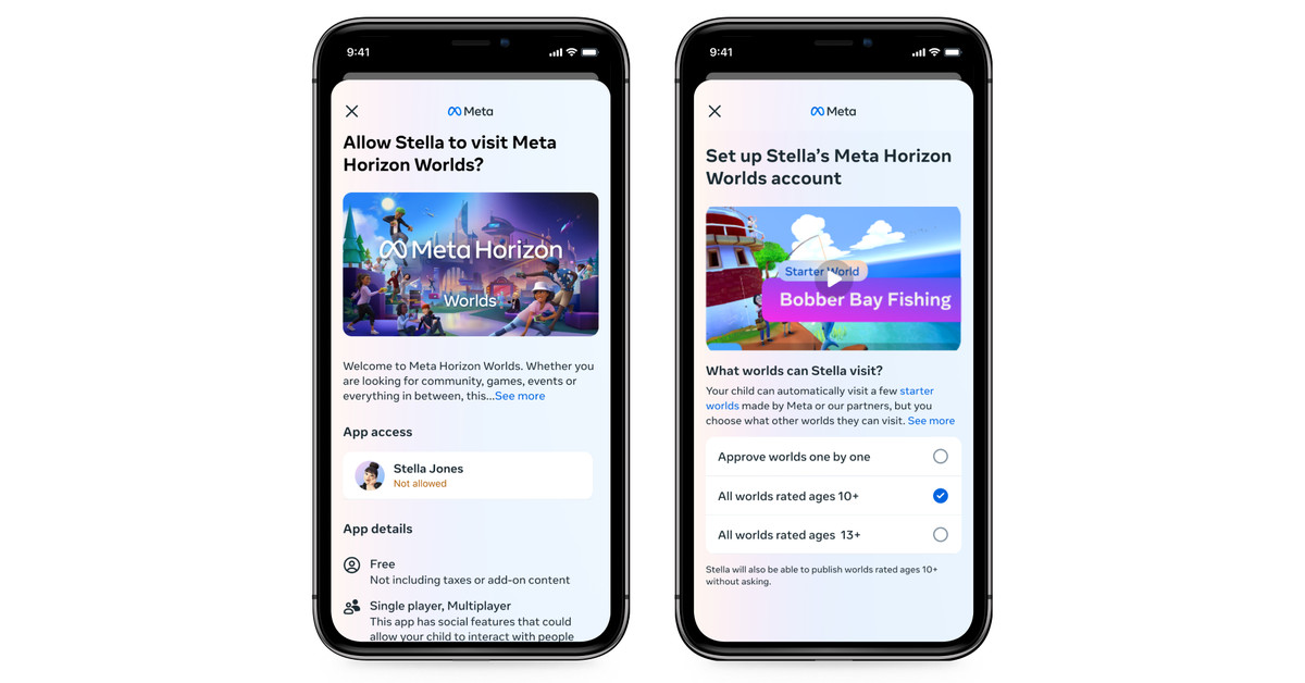 Meta permitirá que preadolescentes accedan a Horizon Worlds.