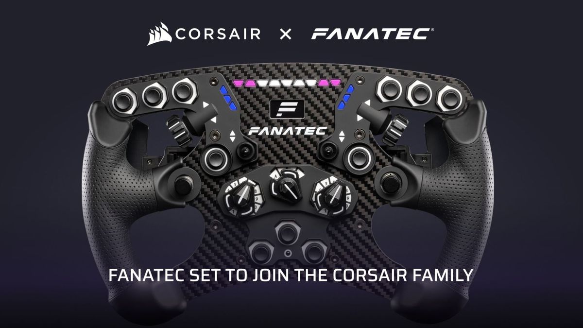 Corsair anuncia la adquisición de la compañía de simulación de carreras Fanatec.