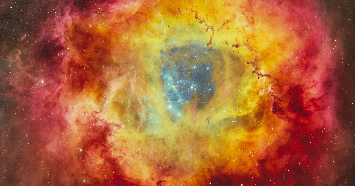 Cover Image for Admira la impresionante Nebulosa Roseta en todo su esplendor cromático.