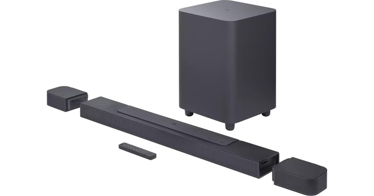 Cover Image for Barra de sonido de JBL con altavoces desmontables recibe un descuento de $300 hoy.