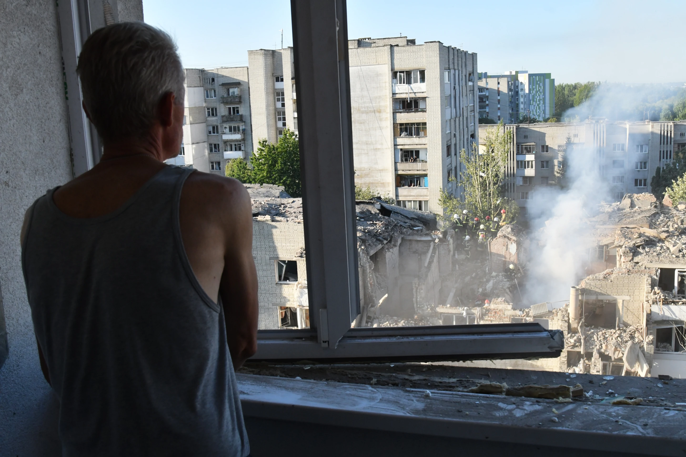 Damage caused by Russian missile and drone strikes in Ukraine affecting civilians