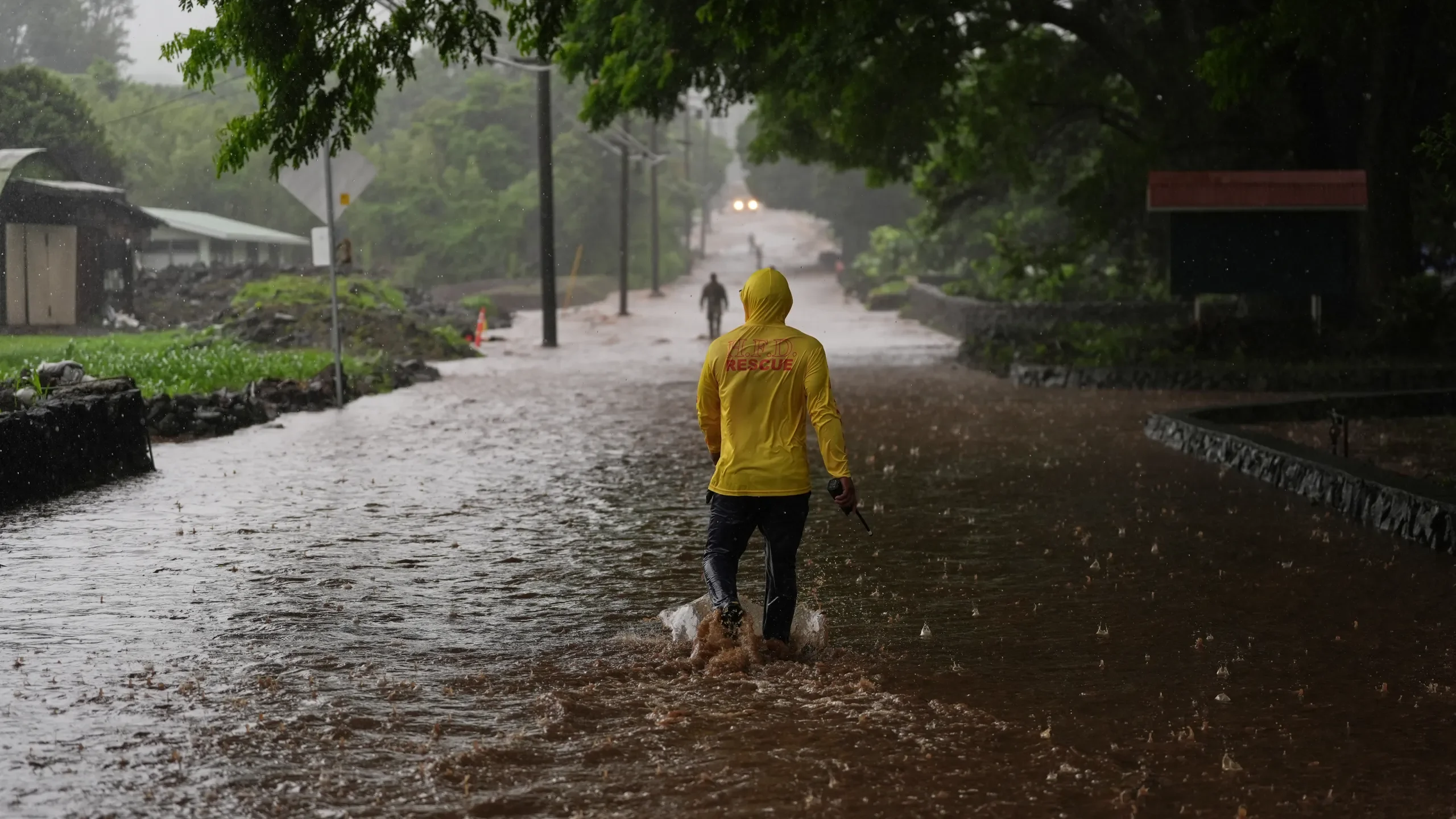 Emergency personnel and civil protection brigades deploy along the Mexican Pacific coastline during Hurricane Polo.