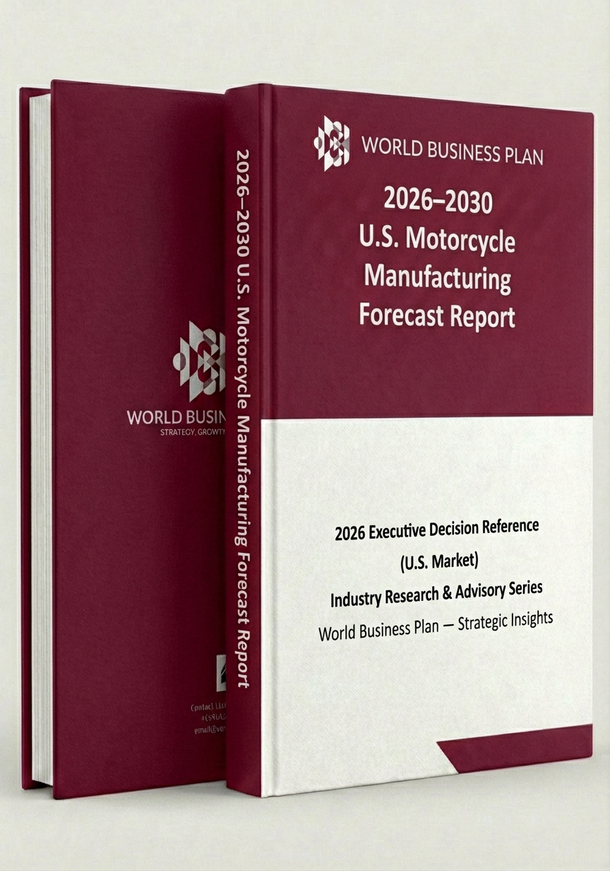 An Analytical Report on U.S. Motorcycle Vehicle Manufacturing Industry Production, Sales, Demand, and Investment Forecasts (2026–2030).