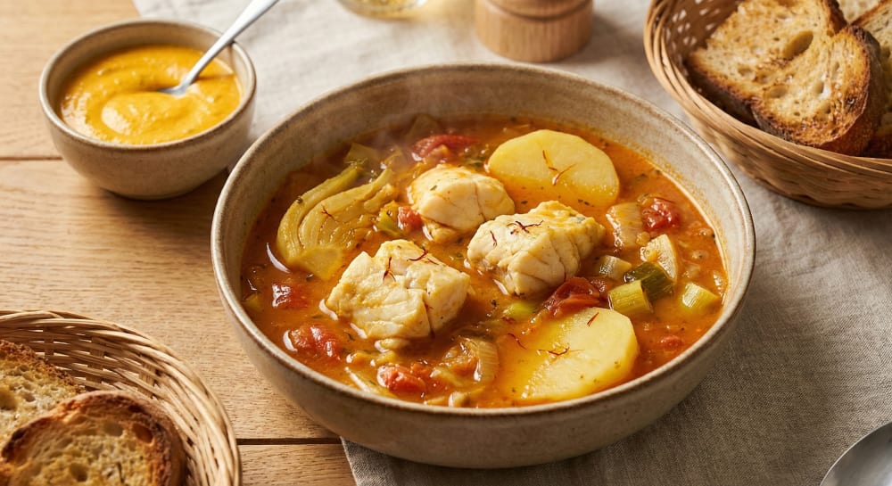 Bouillabaisse Méditerranéenne sans Crustacés