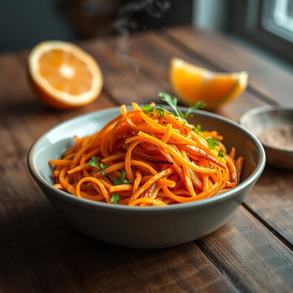 Zanahorias Ralladas con Jugo de Naranja y Limón