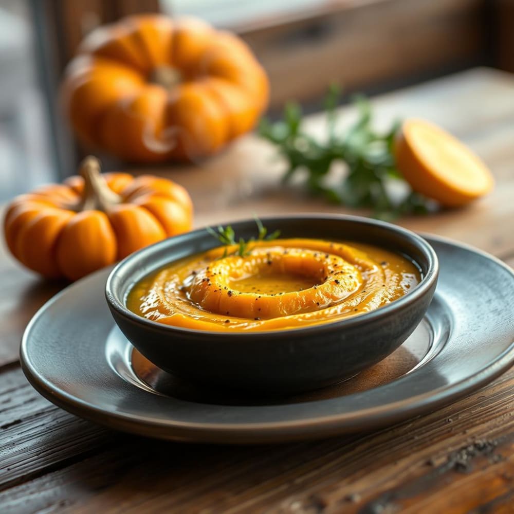 Puré de Calabaza de Castilla Rústico con Pimienta