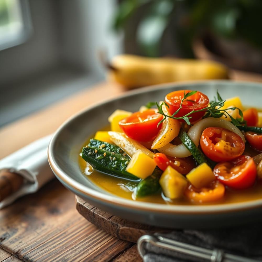 Calabacitas Criollas con Epazote y Cebolla
