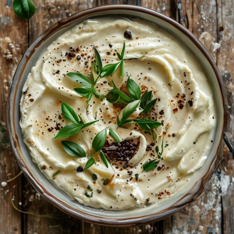 Hummus de Frijol Blanco con Ajo Asado