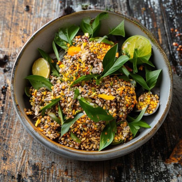 Lentejas Germinadas en Ensalada Cítrica