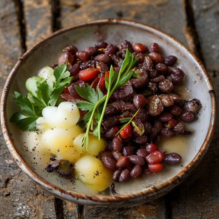 Frijoles Negros con Comino y Ajo
