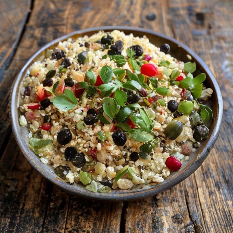 Quinoa Refrescante con Cilantro, Limón y Cebolla Morada