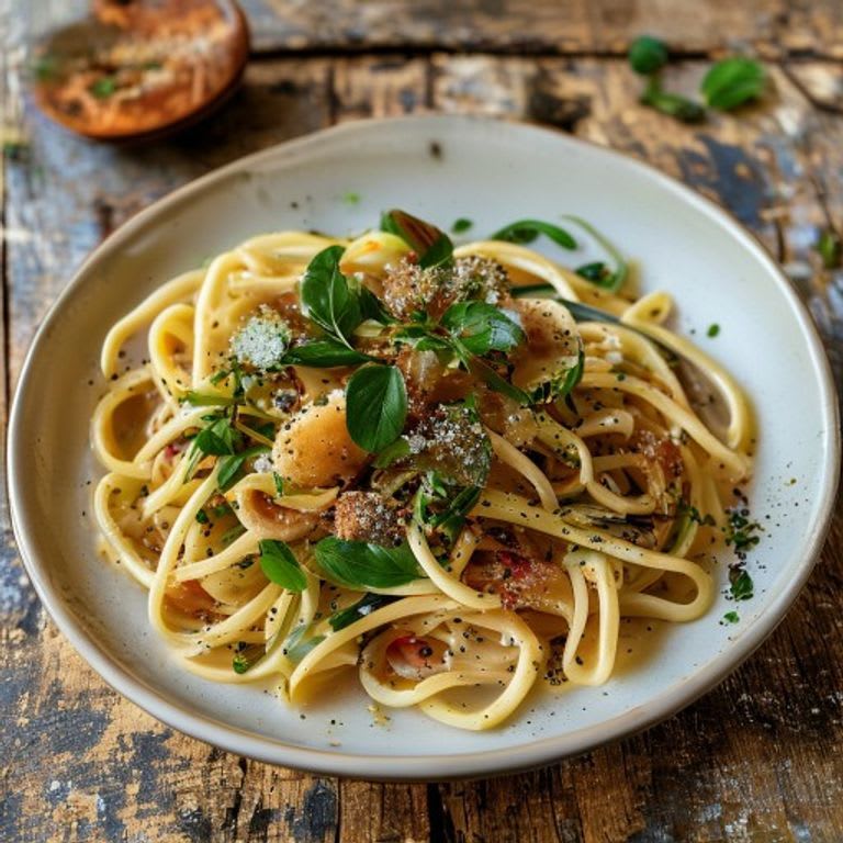 Pasta Integral con Ajo y Perejil Fresco