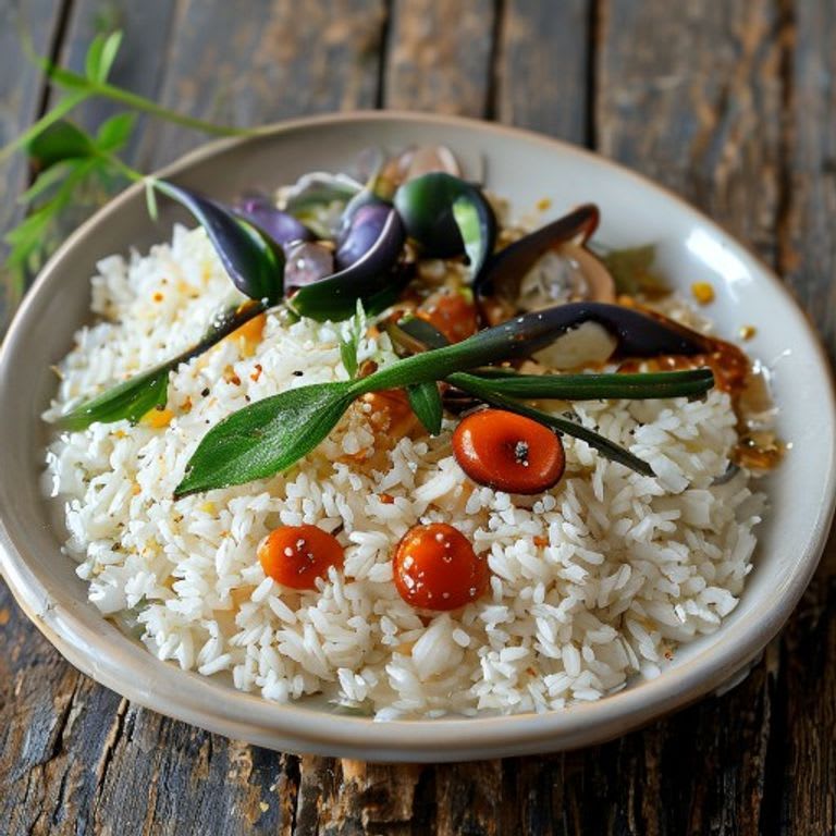 Arroz Blanco con Chícharos y Zanahoria al Vapor