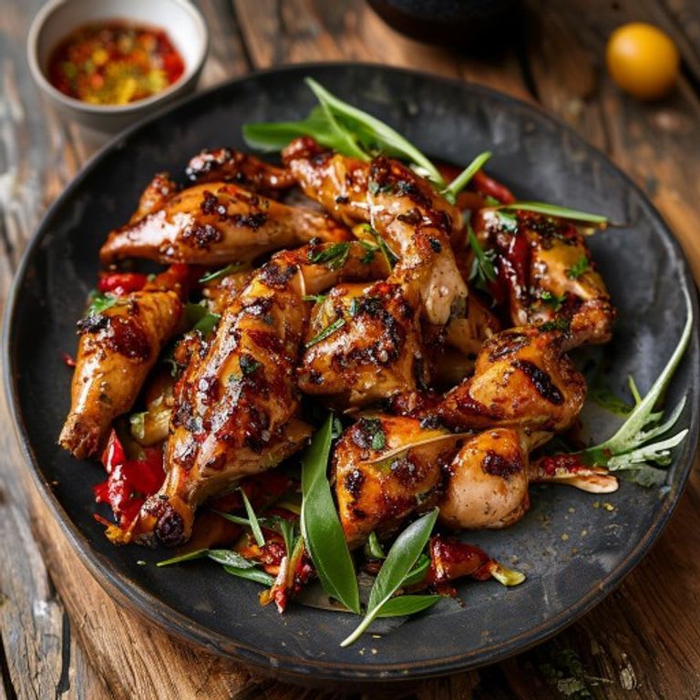 Pollo Asado Marinado en Adobo de Chiles Secos Saludable