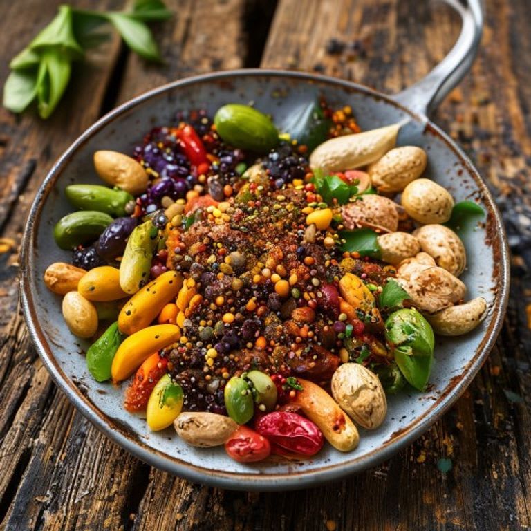 Salsa de chile de árbol con cacahuate tostado