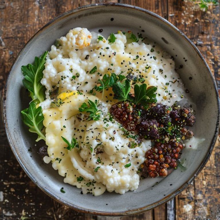 Puré de Coliflor con Hierbas Finas y Ajo