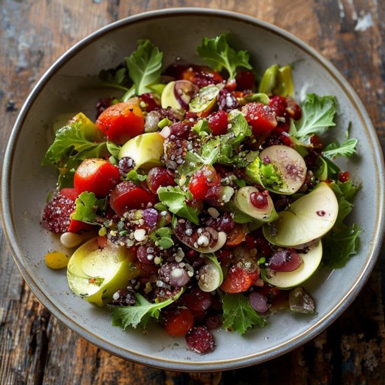 Ensalada de Col Morada con Manzana y Vinagre