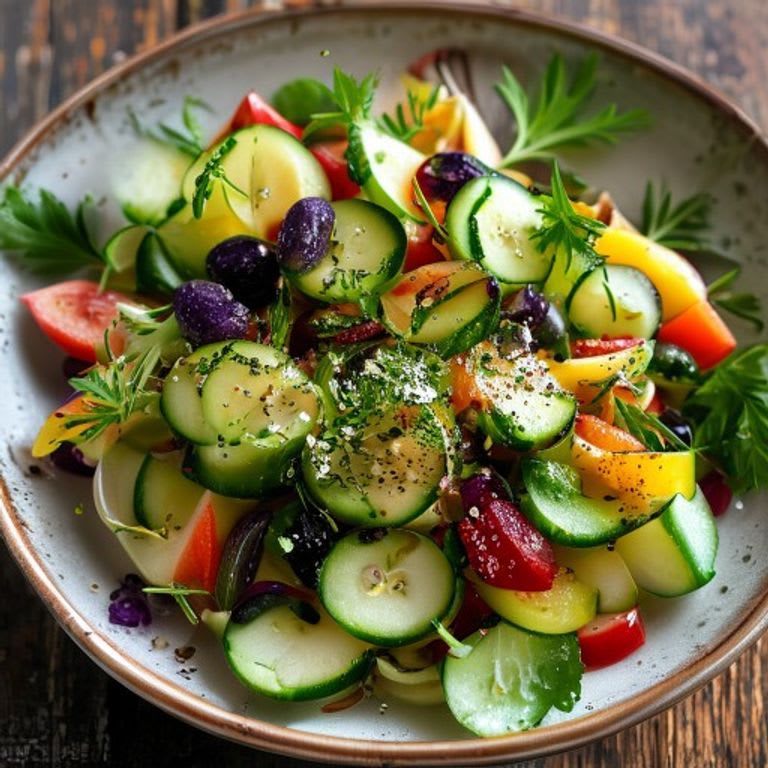 Ensalada de Pepino con Vinagre de Manzana y Eneldo