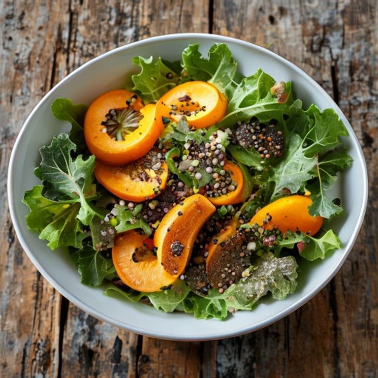 Ensalada de lechuga orejona con pepitas de calabaza