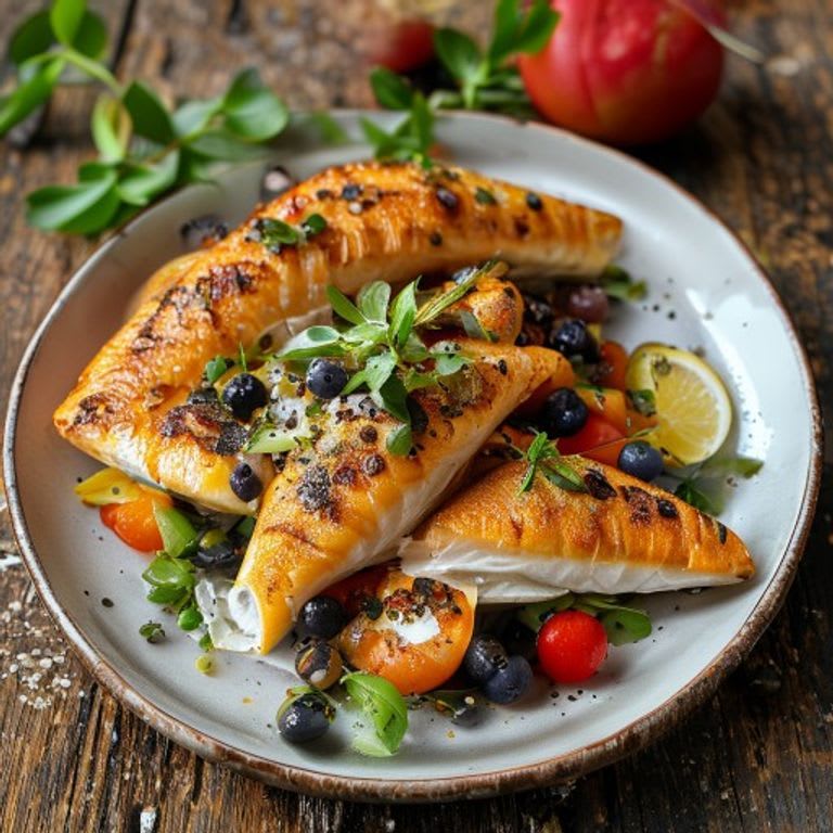 Pescado a la Veracruzana Horneado con Alcaparras