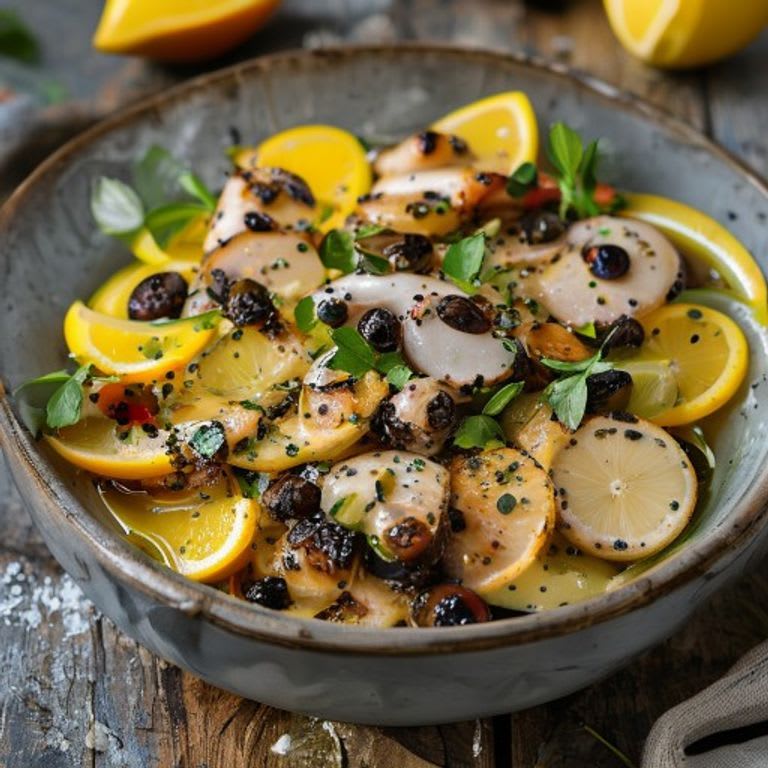Salpicón de Pollo con Vinagreta Cítrica de Limón