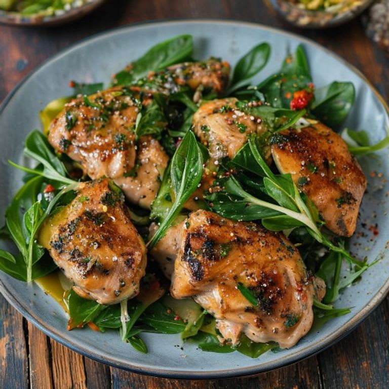 Pechuga de pollo rellena de espinaca al vapor
