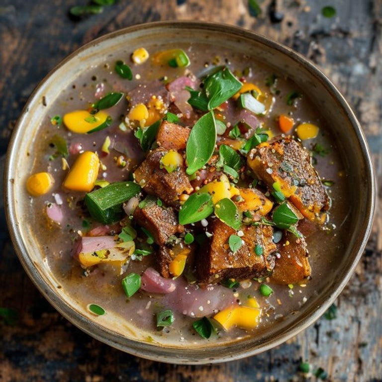 Guiso de Cerdo Magro con Calabacitas y Elote