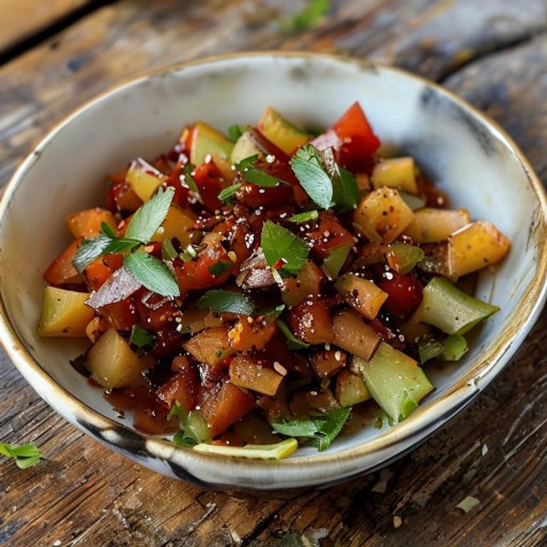 Jícamas Picadas con Chamoy Casero Saludable