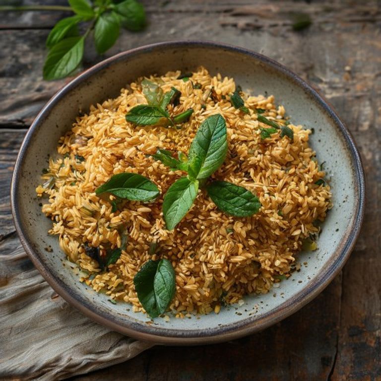 Cuscús de trigo integral con menta y limón