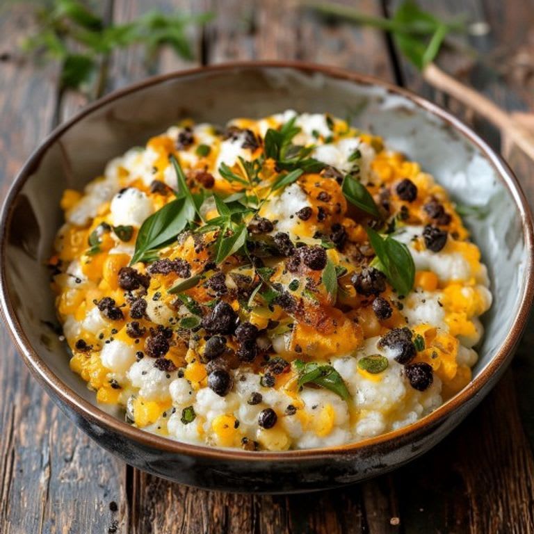 Polenta de maíz orgánico con hierbas secas