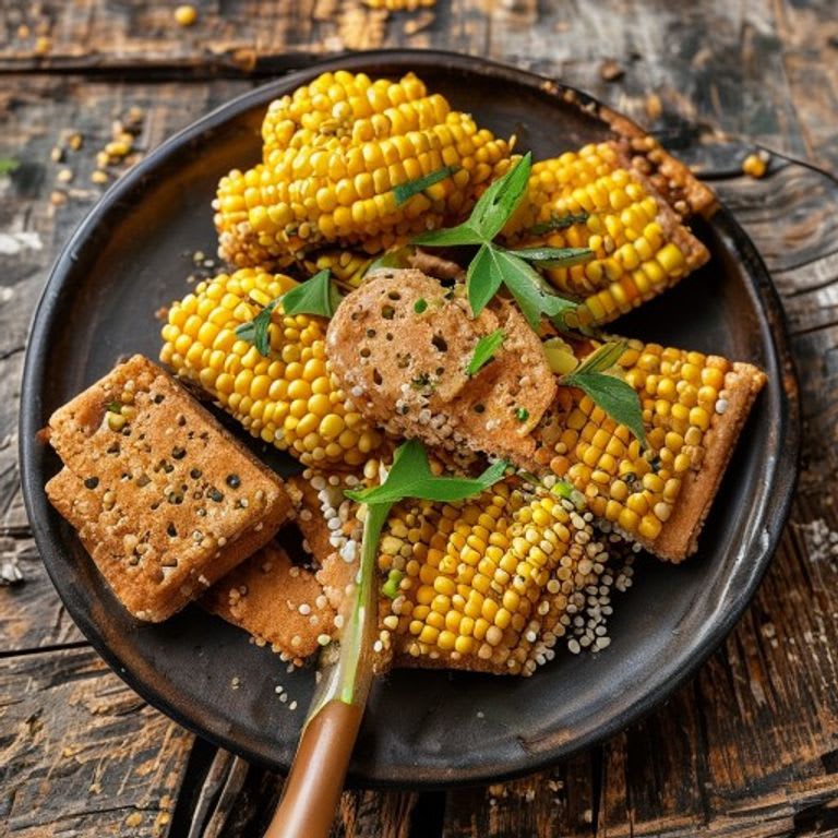 Galletas de Maíz y Semillas de Girasol Horneadas