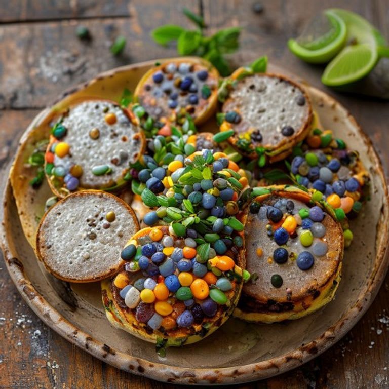 Tostadas de Maíz Azul Deshidratadas al Sol Oaxaqueñas