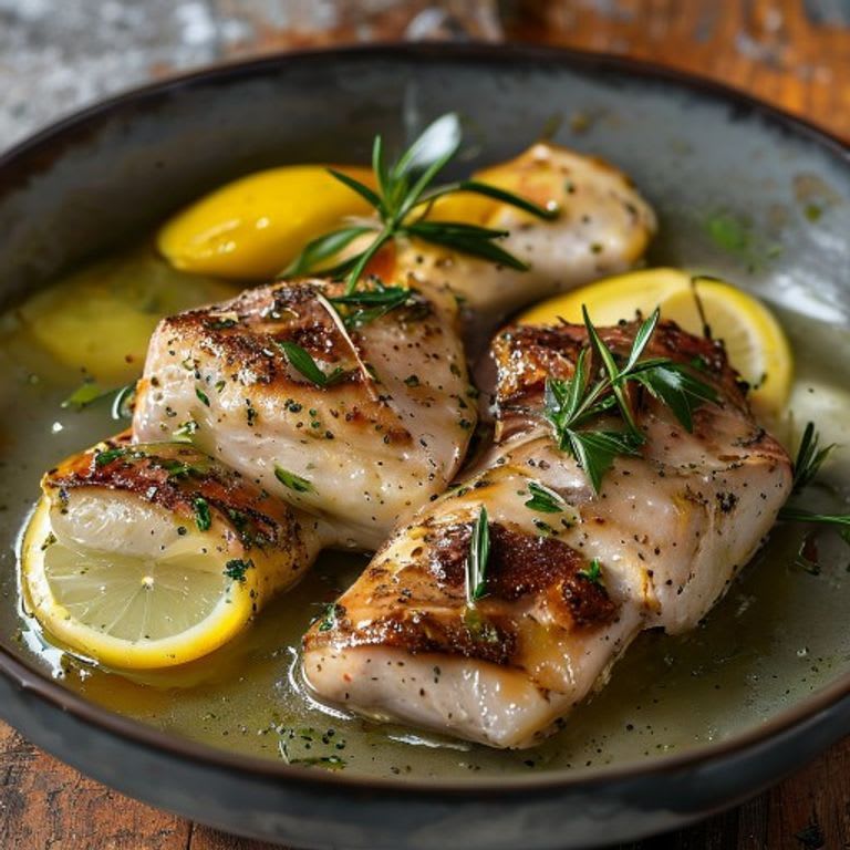 Pechuga de pollo al limón y romero en freidora de aire