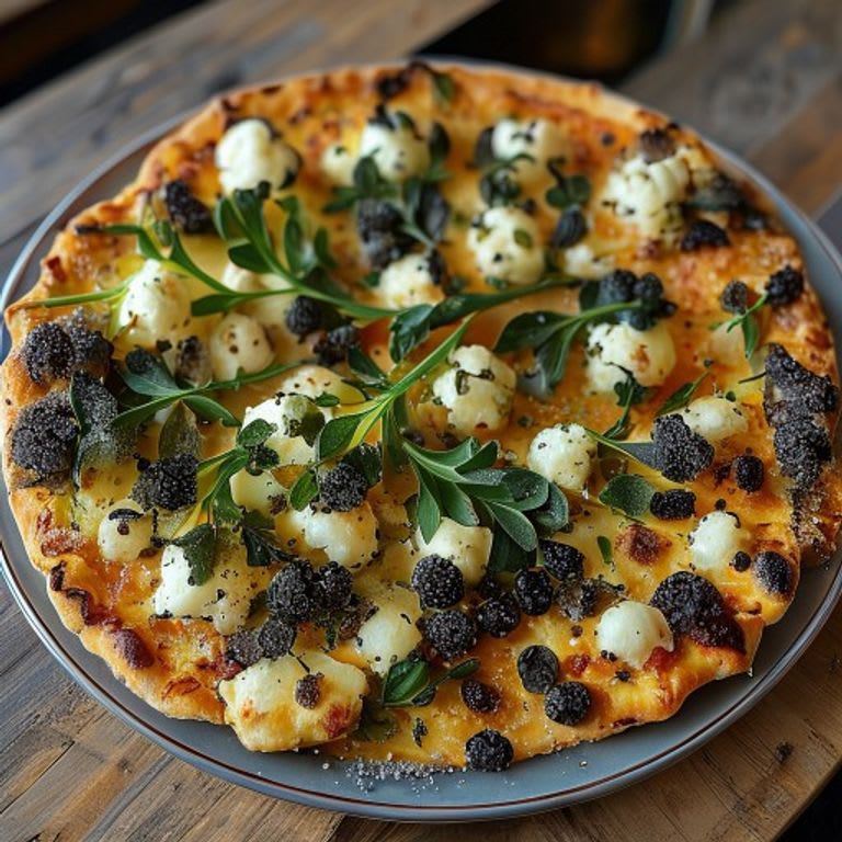 Base de pizza de coliflor y harina de avena