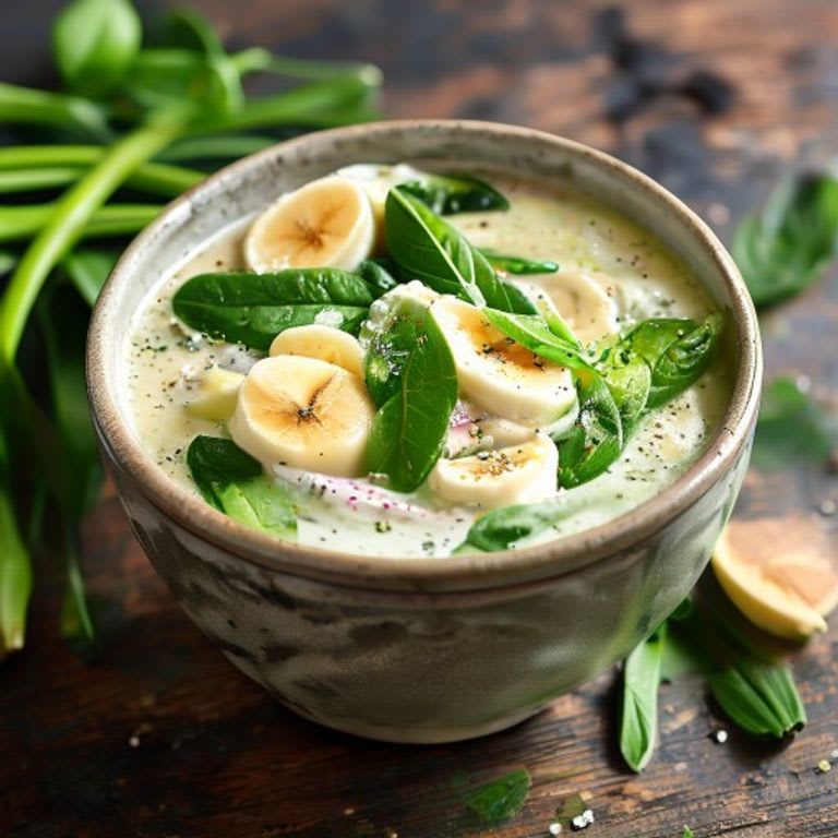 Smoothie de Espinaca, Plátano y Yogur Griego