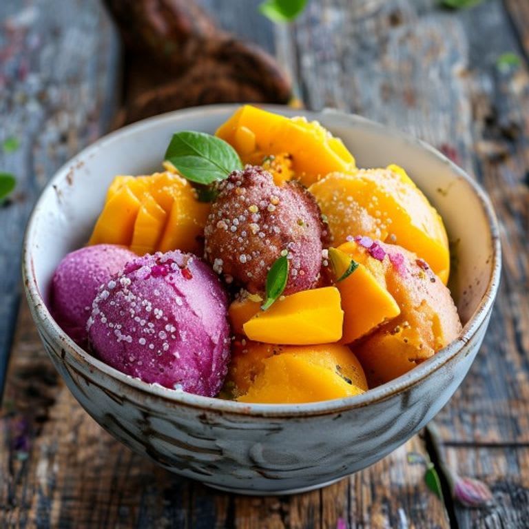 Helado Artesanal de Mango y Chamoy de Jamaica (Sin Azúcar)