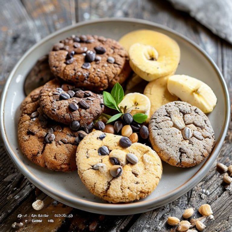 Galletas de avena y cacao con plátano