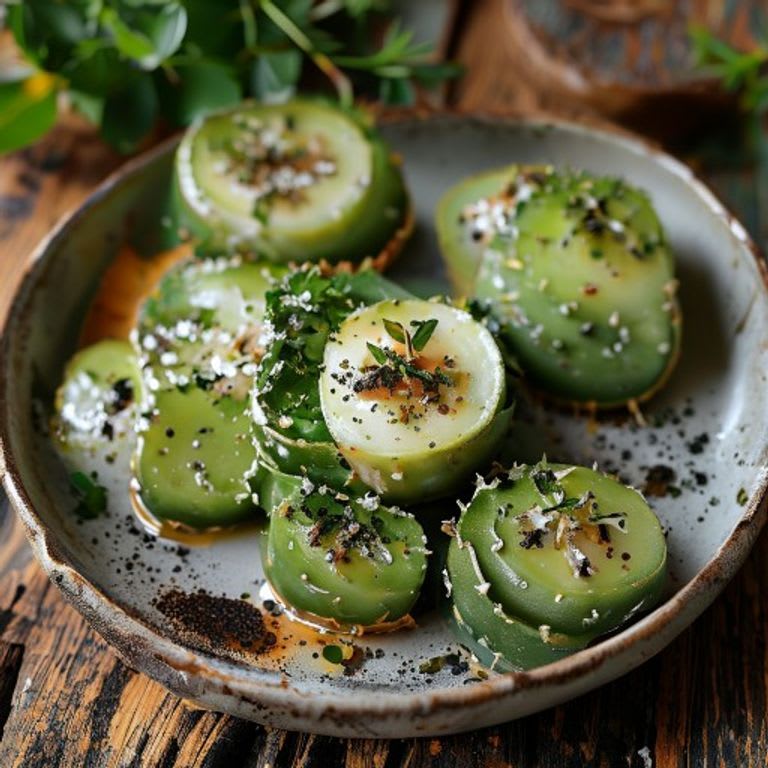 Nopales al vapor con orégano y sal de grano