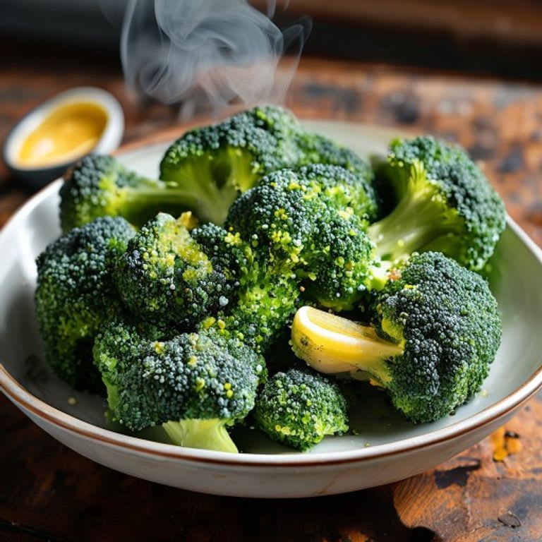 Brócoli al vapor con ralladura de limón