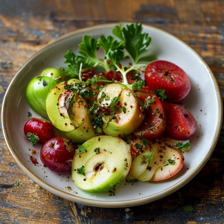 Ensalada de Col Morada con Manzana Verde