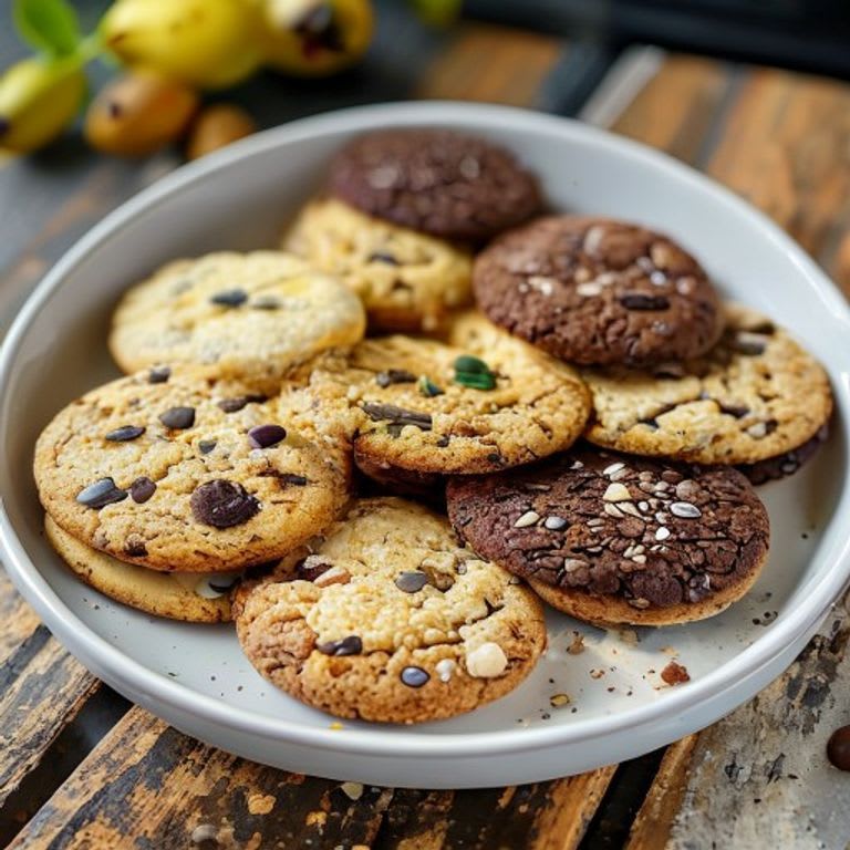 Galletas de Avena, Plátano y Cacao Puro sin Harina
