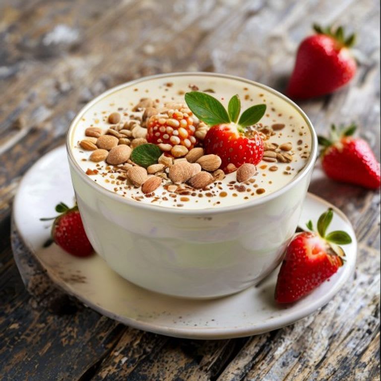Pudín de Chía con Leche de Almendra y Fresas Frescas