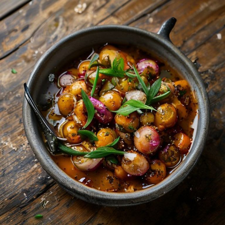 Guiso de Quelites con Chile Serrano y Ajo Frito